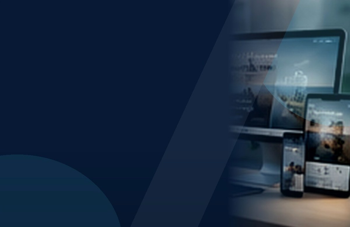 Glossy multi-device website design workspace